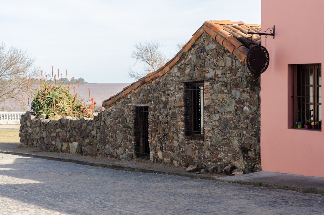 Colonial stone streets and lighthouse of Colonia del Sacramento